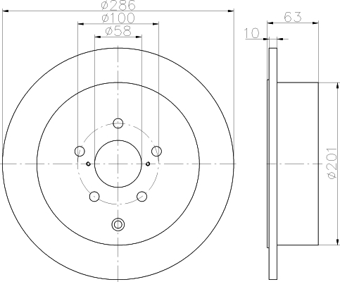 

Тормозной диск HELLA PAGID 8DD355116421