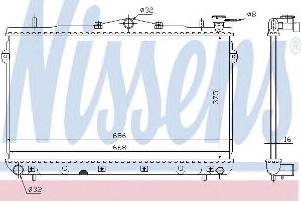 

Радиатор Nissens 62298