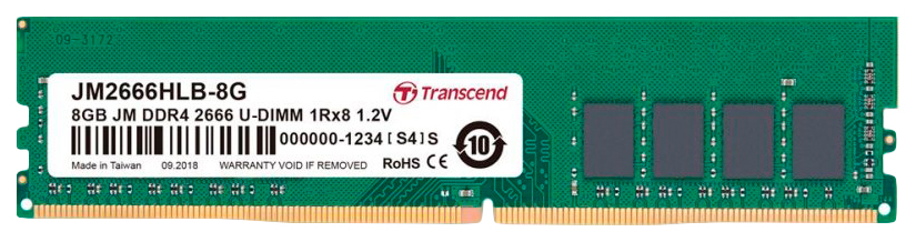 Оперативная память Transcend 8Gb DDR4 2666MHz (JM2666HLB-8G)