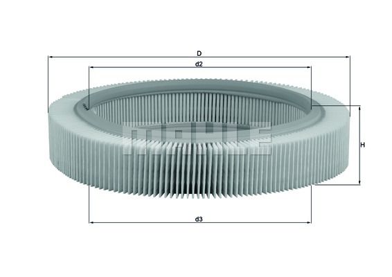 

Фильтр воздушный KNECHT LX 209