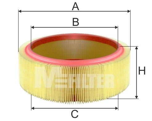 фото Фильтр воздушный mfilter a 580