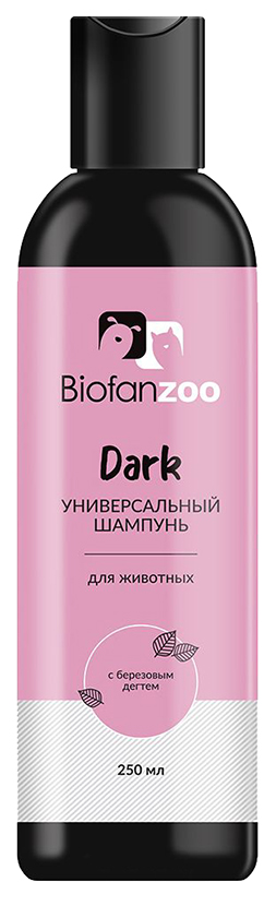 Шампунь для кошек и собак Biofan Zoo Dark универсальный, березовый деготь, 250 мл