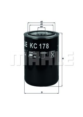 фото Фильтр топливный knecht kc 178 mahle/knecht