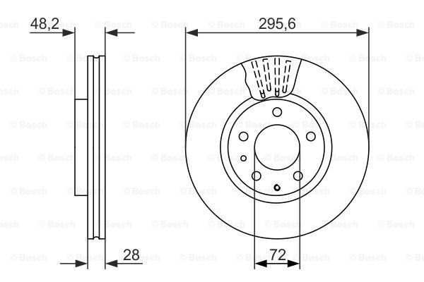 фото Тормозной диск bosch 0986479758