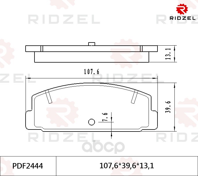 

Комплект тормозных колодок RIDZEL PDF2444