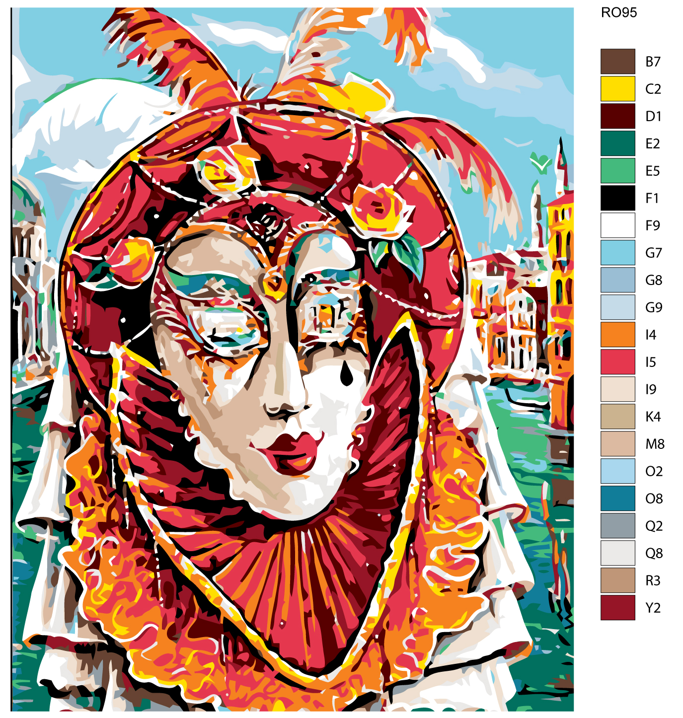 

Картина по номерам, 40 x 50, RO95, RO95