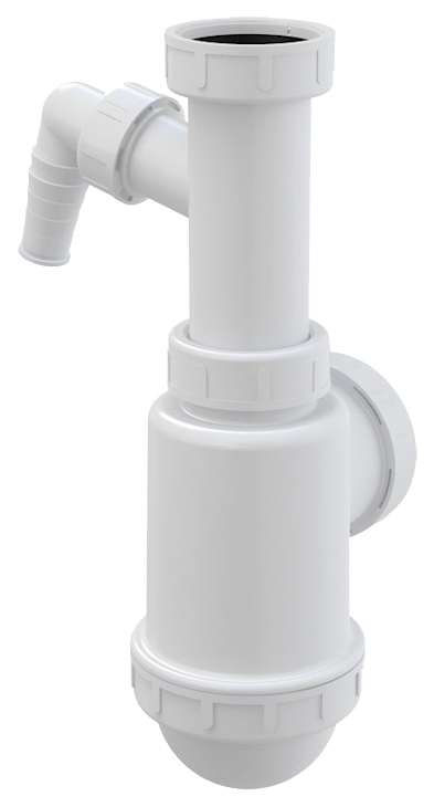 

Сифон для кухонной мойки AlcaPlast A443PPR,50/40, Белый