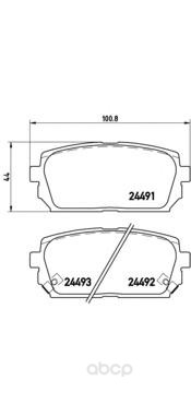 

Тормозные колодки дисковые brembo P30040