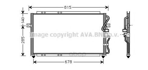 

Радиатор охлаждения двигателя Ava KA5014