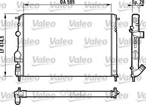 

Радиатор охлаждения двигателя Valeo 732866