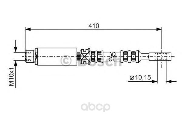фото Шланг тормозной системы bosch 1987476805 передний