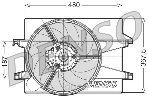 

Вентилятор охлаждения двигателя DENSO DER10002