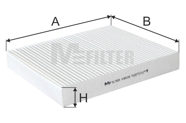 фото Фильтр воздушный салона mfilter k 9018
