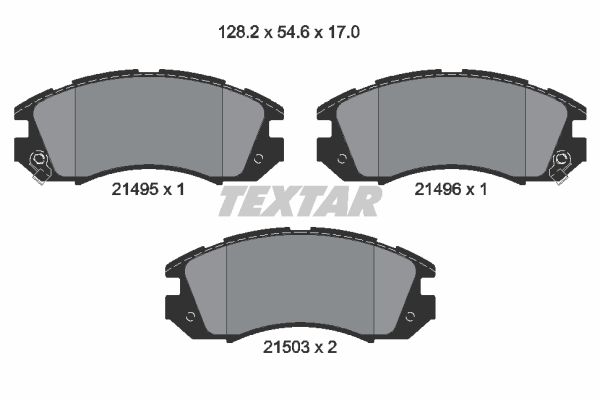 

Тормозные колодки Textar дисковые 2149501