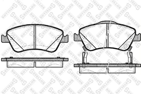 

Тормозные колодки Stellox дисковые 001084BSX