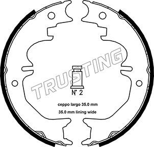 фото Тормозные колодки дисковые trusting 115.313