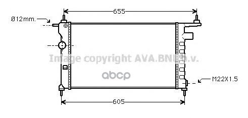 

Радиатор системы охлаждения AVA QUALITY COOLING OLA2183