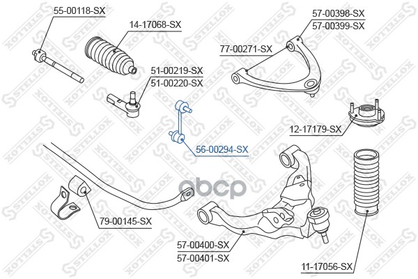 фото Стойка стабилизатора stellox 5600294sx