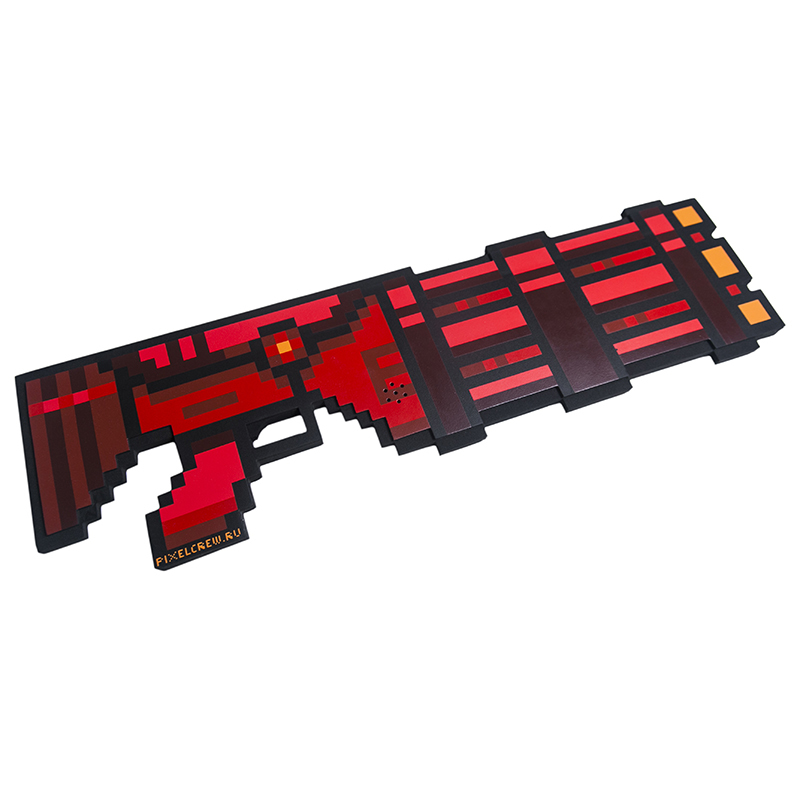 

Миниган 8Бит Pixel Crew Красный пиксельный со звуком 61см