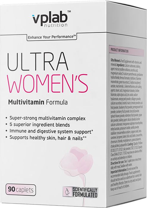 фото Витаминно-минеральный комплекс vplab ultra women's multivitamin formula 90 капсул