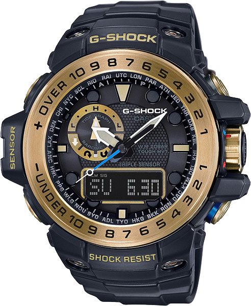 фото Японские наручные часы casio g-shock gwn-1000gb-1a с хронографом