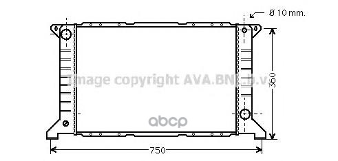 фото Радиатор охлаждения ava quality cooling fd2169