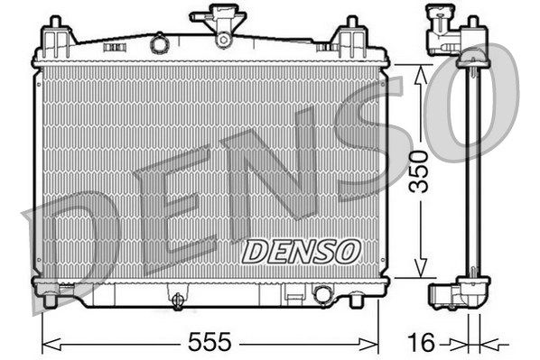 

Радиатор охлаждения двигателя DENSO DRM44016