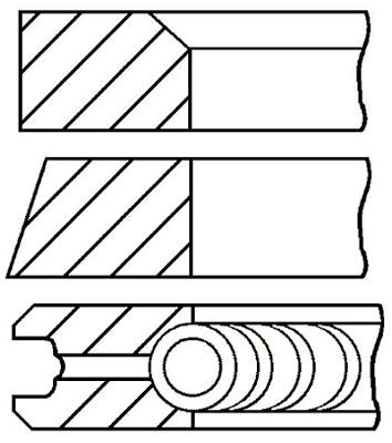 

Комплект поршневых колец GOETZE ENGINE 08-101600-00