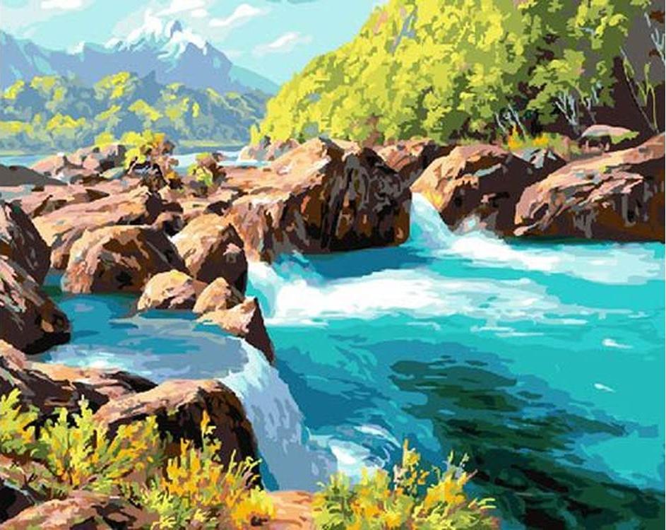 

Картина по номерам Paintboy Стремительный поток, 40x50 см, Стремительный поток
