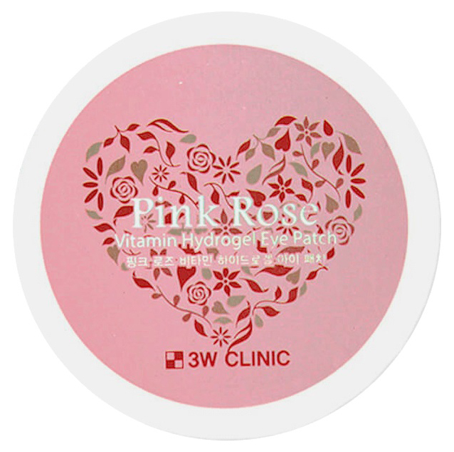 Купить Патчи для глаз 3W Clinic Pink Rose Vitamin Hydrogel Eye Patch 60 шт