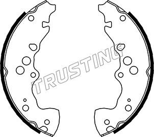 

Комплект тормозных колодок TRUSTING 111.249