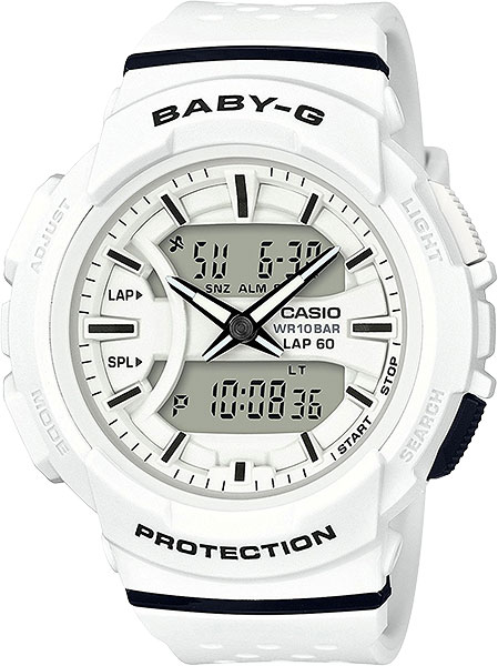 

Японские спортивные наручные часы Casio Baby-G BGA-240-7A с хронографом, Baby-G
