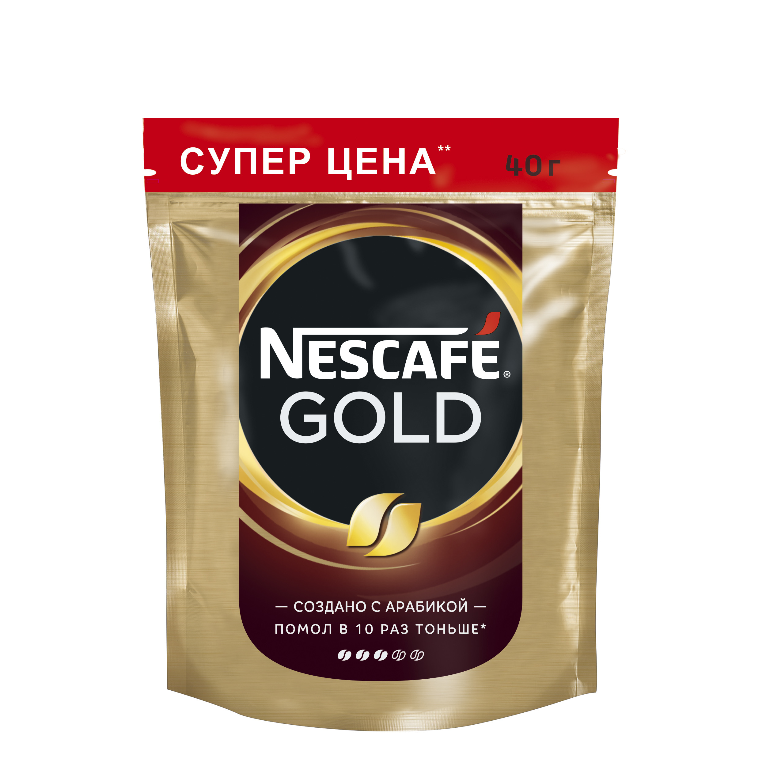 

Кофе растворимый Nescafe gold пакет 40 г