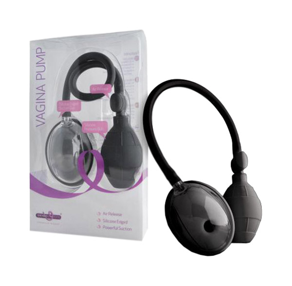 Чёрная вакуумная помпа для клитора