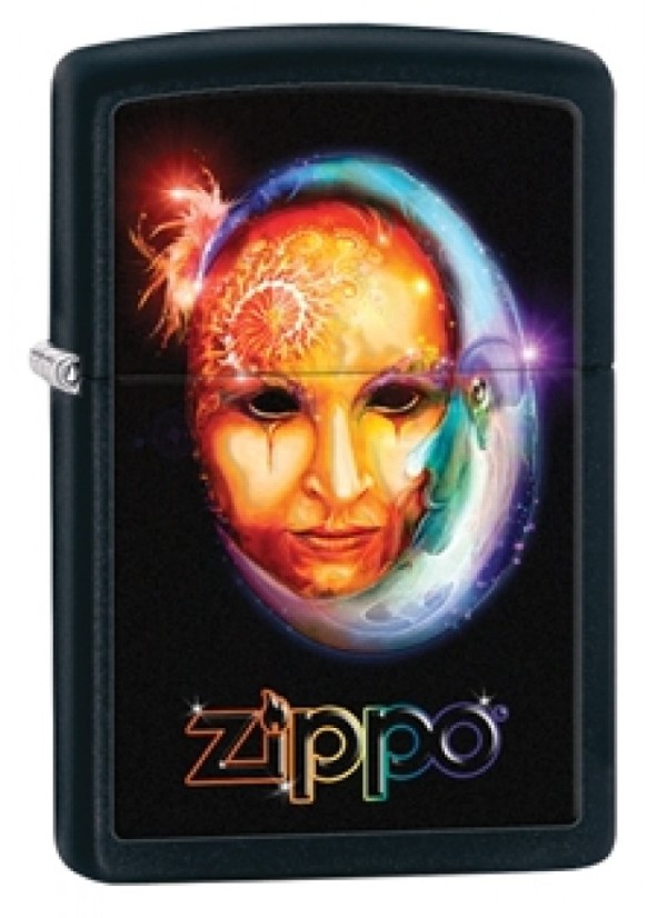 

Бензиновая зажигалка Zippo Venetian Mask Black Matte, Черный;разноцветный, Venetian Mask