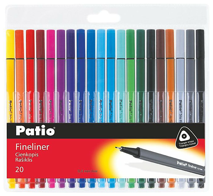 

Ручки "Fineliners", 20 цветов