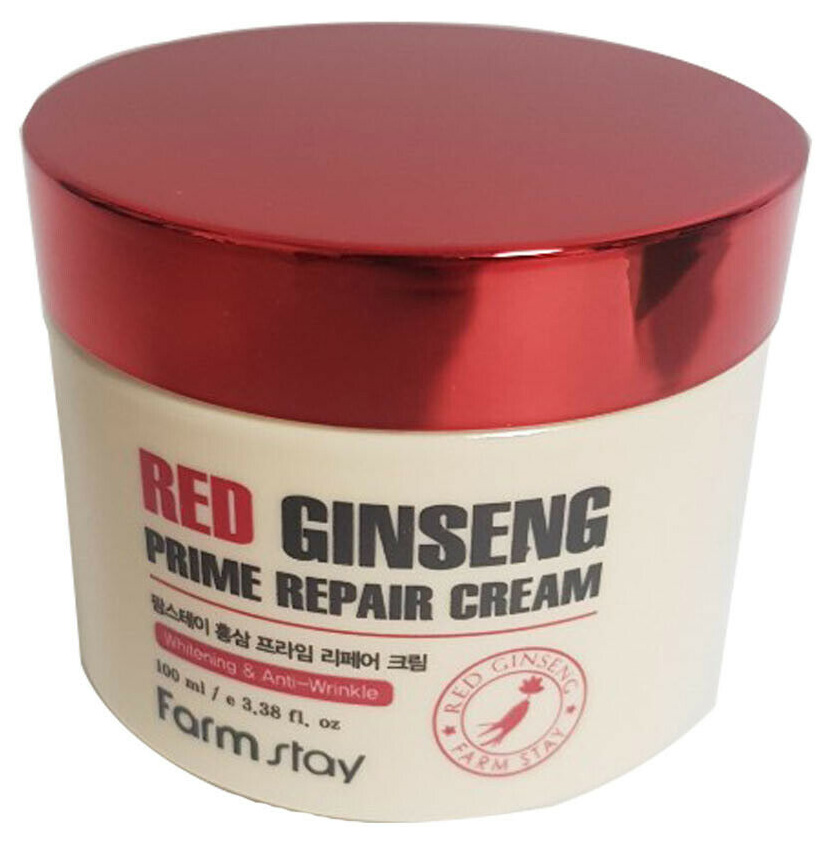 Крем для лица FarmStay Red Ginseng Prime Repair Cream восстанавливающий, 100 мл камень для аквариума prime вулканический натуральный камень м 10 20 см