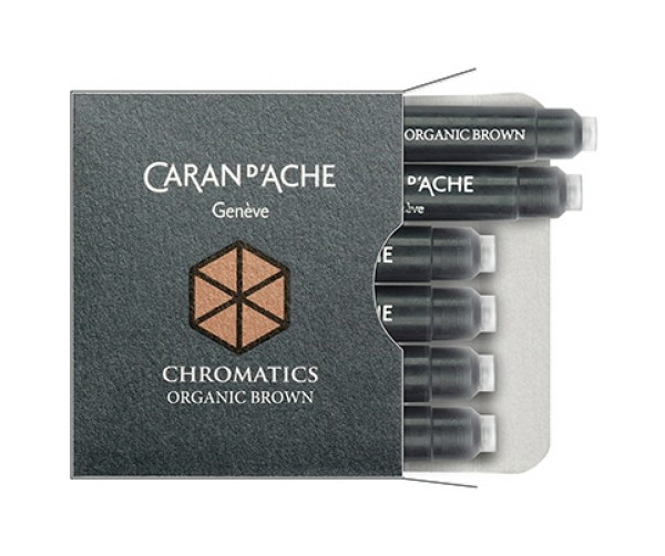 

Набор чернил Caran d’Ache 8021049 пластиковый картридж коричневые 6шт