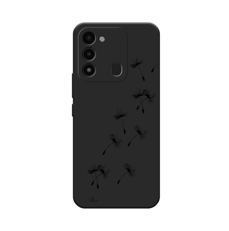 

Чехол Awog "Летящие одуванчики" для Tecno Spark Go 2022, Черный, 301252-1