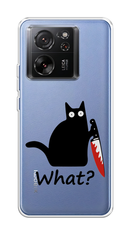 

Чехол на Xiaomi 13T "Котик с ножом", Черный;красный, 319850-1