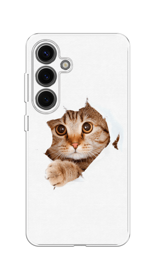

Чехол на Samsung Galaxy S25 Кот и бумага, Белый;коричневый, 2110350-1