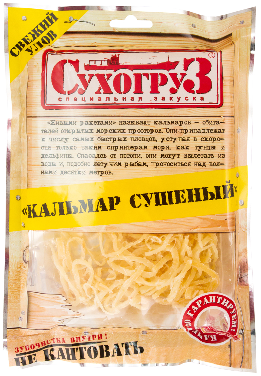 

Кальмар сушеный Сухогруз 18 г