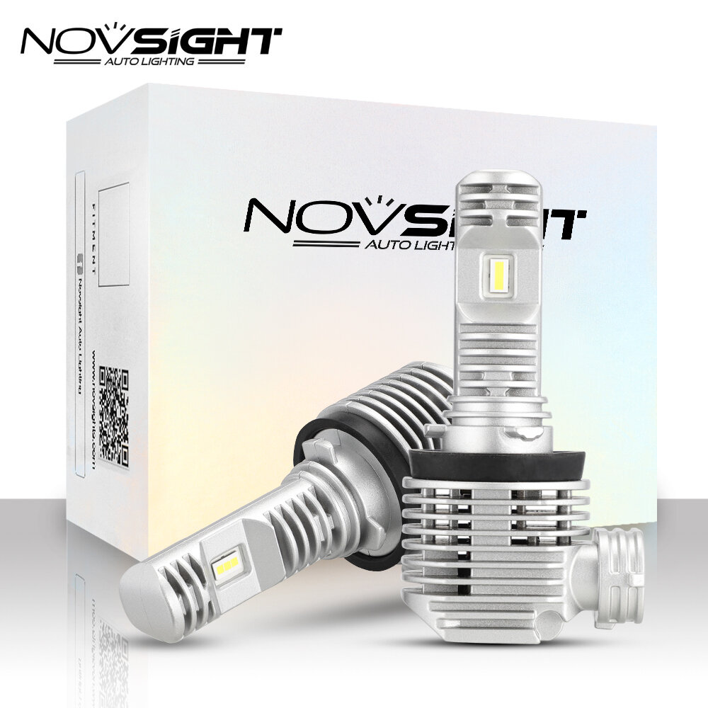 

Светодиодная LED лампа Novsight N36 H16 цоколь PGJ19-3 50Вт 2шт 12000Лм 6000К белые, Автомобильная лампа