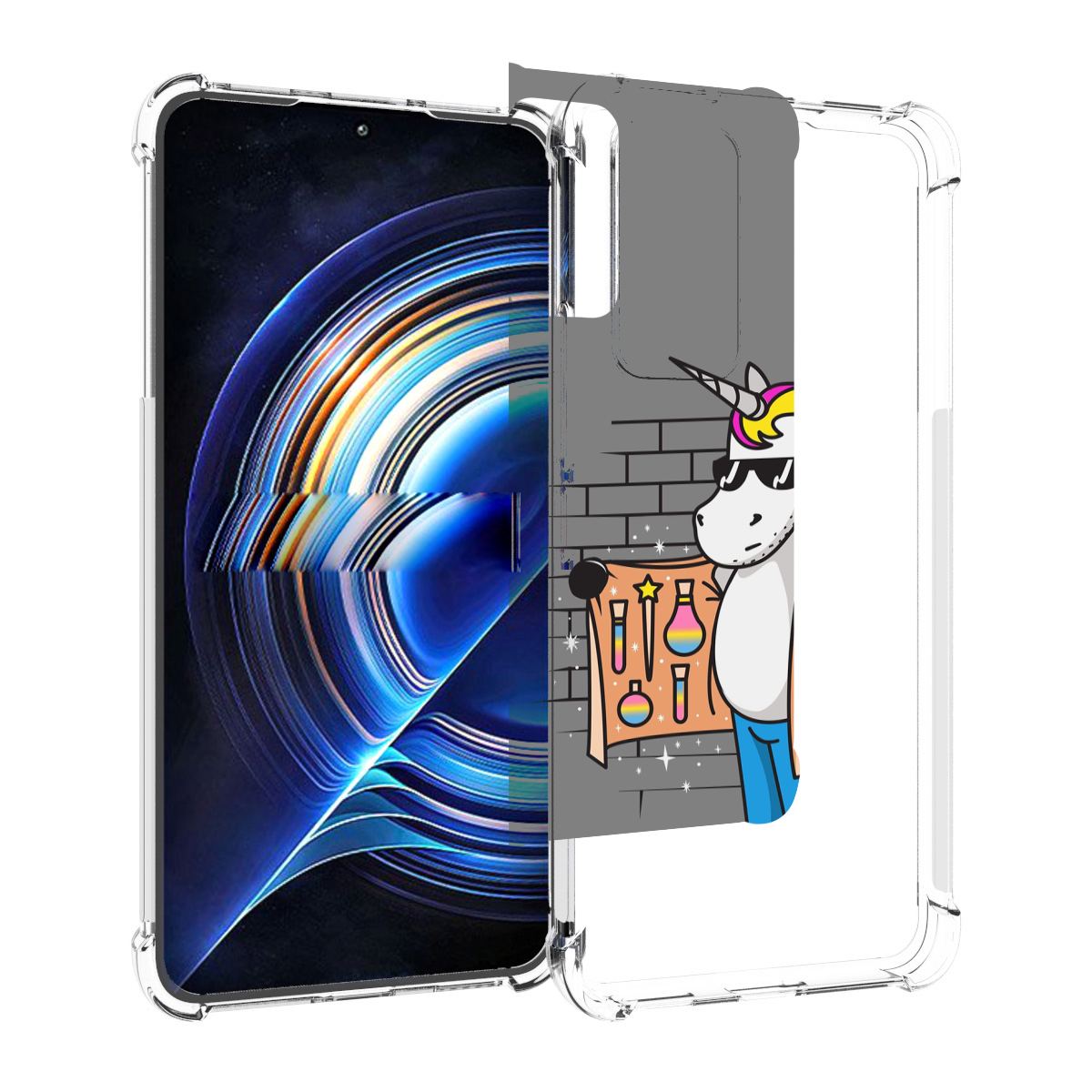 

Чехол MyPads Продавец-единорог для Tecno Camon 19 Neo, Прозрачный, Tocco