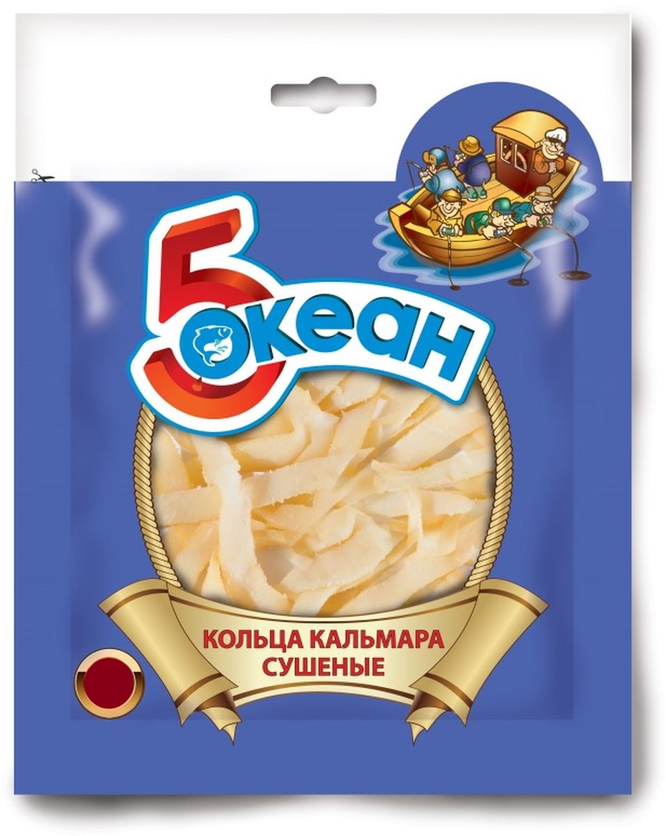 

Кольца кальмара 5 Океансушеные 20 г