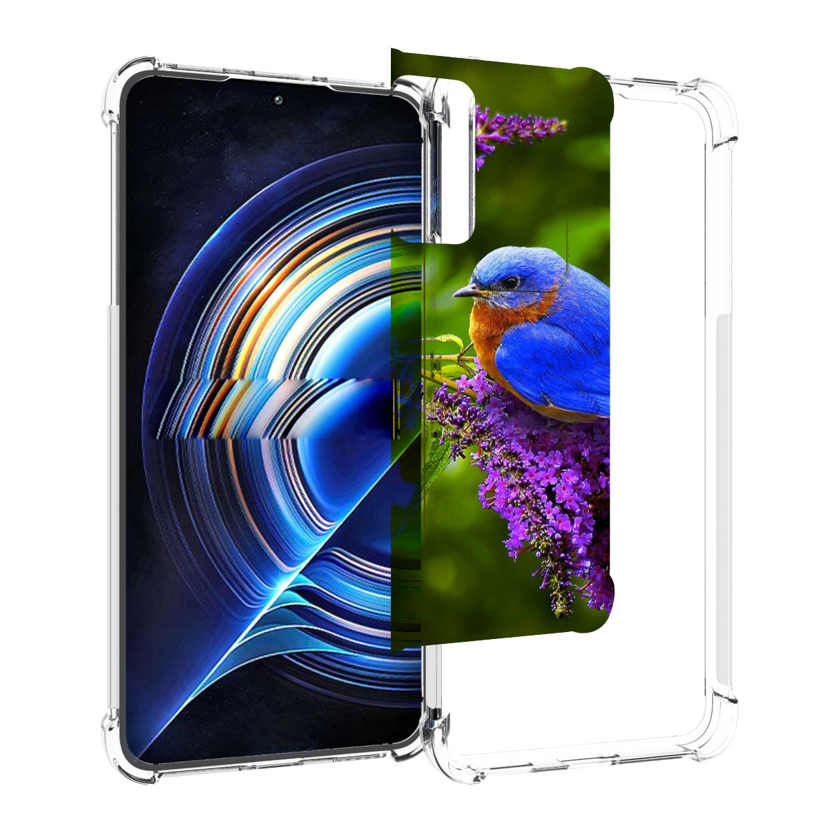 

Чехол MyPads Птица-сиреневая для Tecno Camon 19 Neo, Прозрачный, Tocco