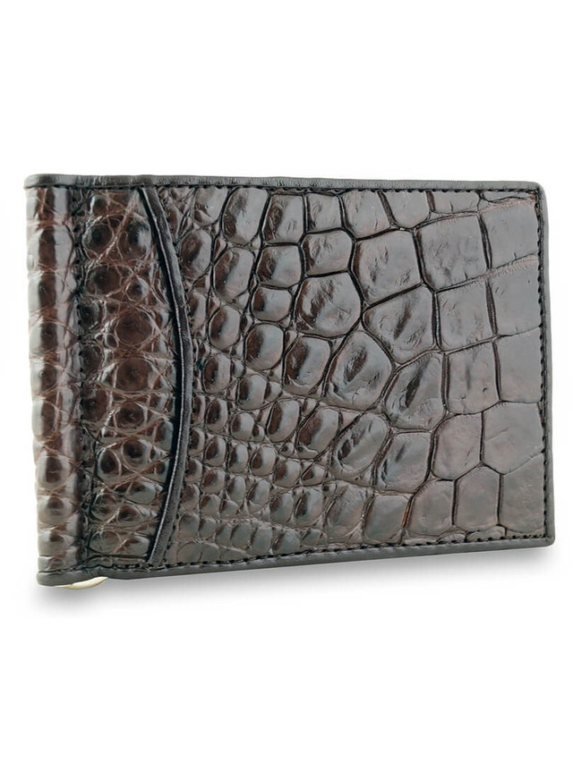 

Зажим для денег мужской Exotic Leather kk-365 коричневый, kk-365