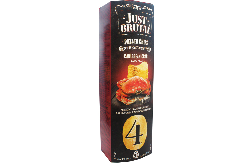 

Чипсы Just Brutal картофельные со вкусом карибского краба 90 г