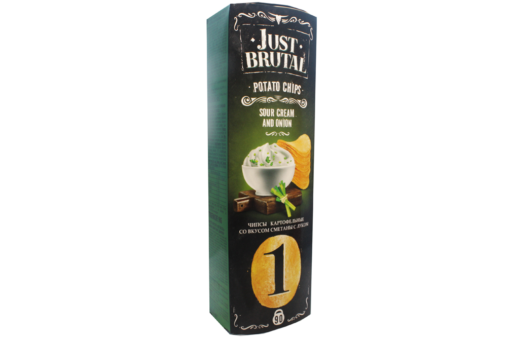 

Чипсы Just Brutal картофельные со вкусом сметаны с луком 90 г