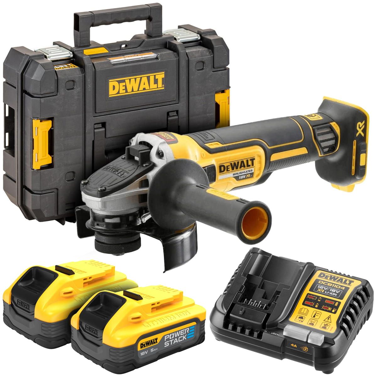 Аккумуляторная угловая шлифмашина DeWALT DCG405H2T